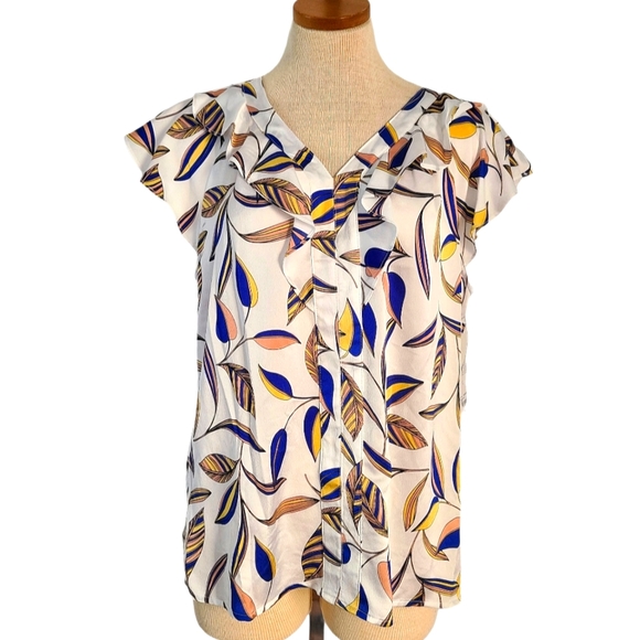 Liz Claiborne Vneck Blouse, size L - Picture 3 of 10